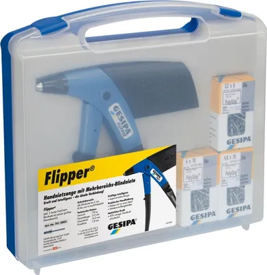Imagen del producto de Caja de prensas ciegas para remaches pop, modelo Flipper, Gesipa | 4007081042918