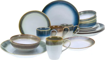 Obrázok produktu pre CreaTable, 23864, Cascade Bunt, kombinovaná sada 16 dielov, kamenina
