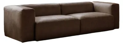 Produktbild von KAWOLA Sofa CELESTE 4-Sitzer Leder dunkelbraun