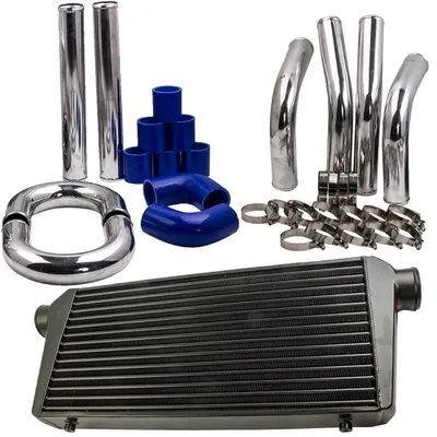 Immagine prodotto di Intercooler universale, nucleo da 600x300x76 mm, ingresso/uscita da 3", alluminio di alta qualità,