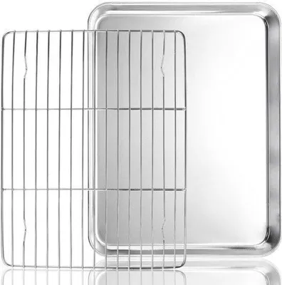 Produktbild von Backplatte mit Röster, 31,5 x 24,5 x 2,5 cm, rechteckig