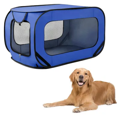 Immagine prodotto di Omgoods - Trasportino pieghevole per cani con borsa portaoggetti, ideale per i viaggi
