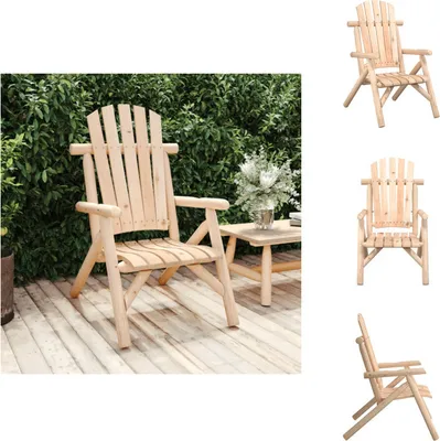 Imagen del producto de vidaXL Silla de jardín 68x86x103 cm, madera maciza de abeto - Elementos para sofá de jardín