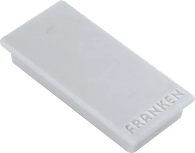 Produktbild von Haftmagnet 23mmx50mm grau VE=72x10 Stück