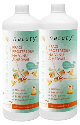 Imagen del producto de Natuty: Detergente para lana y seda, 1 litro. Paquete económico de 2 unidades