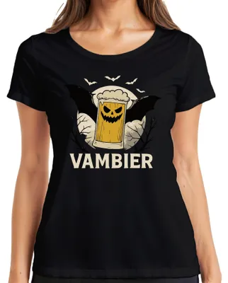 Obrázek produktu pro VAMBIER Halloween Beer Vampire Party  Retro Scary Dámské tričko, černé, XXL