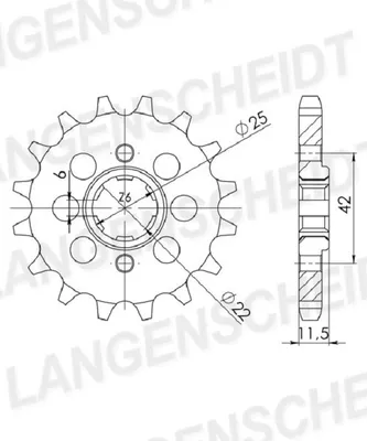 Zdjęcie produktu dla Ritzel Supersprox 530 - 15Z CST-289:15|grobverzahnt 22,0/25,0