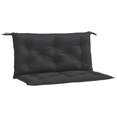 Image de Coussins de banc jardin lot de 2 noir 100x50x7 cm tissu Oxford