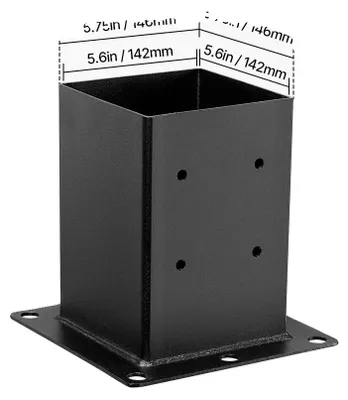 Imagen del producto de Soportes para cuadros, acero al carbono de alta resistencia, instalación sencilla, paquete de 4 unidades, 15 x 15 cm