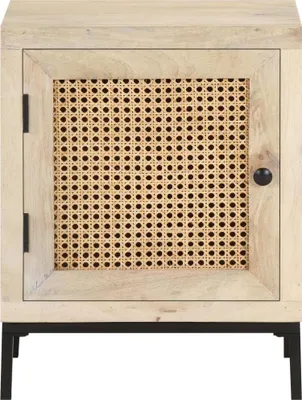 Obrázek produktu pro vidaXL Noční stolek 40x30x50 cm Mango masivní dřevo a proutí