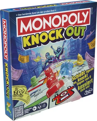 Produktbild von Monopoly Knockout, Brettspiel, Wirtschaftliche Simulation, 8 Jahr(e), 20 min