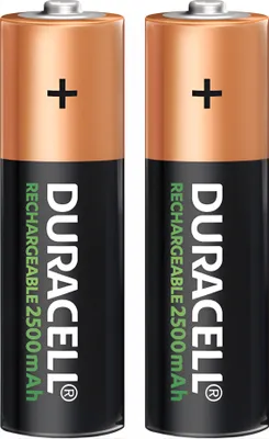 Immagine prodotto di 2 batterie Duracell AA Mignon precaricate 1,2V 2,5Ah NiMH