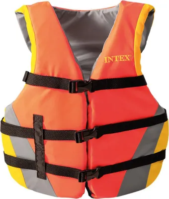 Produktbild von Intex 69680, Grau, Orange, Gelb, Schwimmweste, Kind, Unisex, Schaum, Nylon, 40 kg