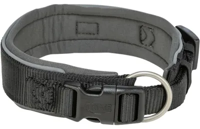 Produktbild von TRIXIE Premium Halsband, extra breit - schwarz/grafit - 40–48 cm/40 mm
