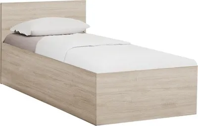 Produktbild von Bett SOFIA 90 x 200 cm, Eiche-Sonoma Matratze: Ohne Matratze, Lattenrost: Ohne Lattenrost