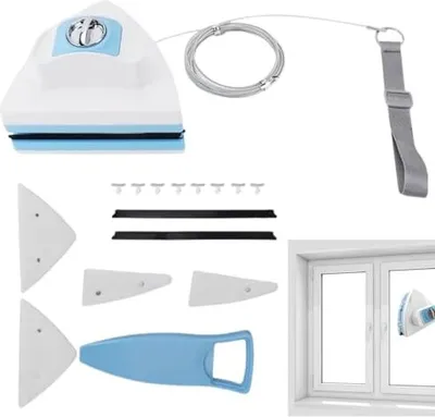 Produktbild von Magnetischer Fensterreiniger, ergonomischer Windschutzscheibenwischer, einstellbar