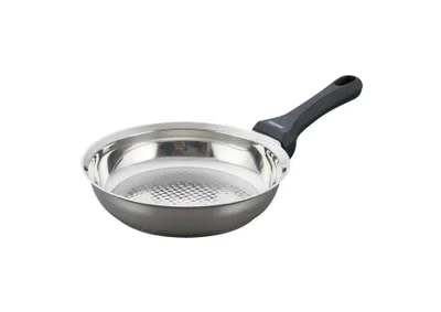 Image de Kelomat poêle à frire Grillmeister sans couvercle en acier inoxydable 24 cm