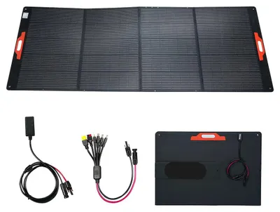 Imagen del producto de Panel solar plegable de 400W - Panel solar monocristalino portátil con protección IP67 contra el agua