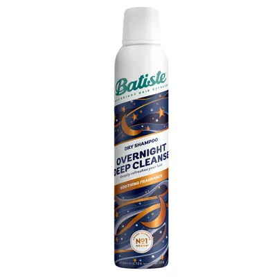 Zdjęcie produktu dla Batiste Overnight Deep Cleanse, 108 g, Suchy szampon, Kobiety, Włosy przetłuszczające się, Jaśmin, Pomarańczowy, 1 szt.