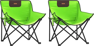 Produktbild von vidaXL Campingstühle 2 Stk. mit Tasche Klappbar Grün