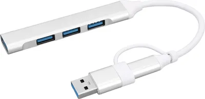 Obrázek produktu pro Víceportový adaptér USB C Hub typu C a USB na 4xUSB Hub pro notebook Klávesnice Myš USB Disk