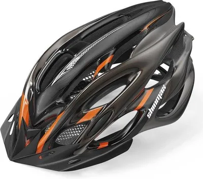 Productafbeelding van Fietshelm met Veiligheidsverlichting en Vizier voor Volwassenen - Lichtgewicht en Geventileerd, Maat 57-62 cm