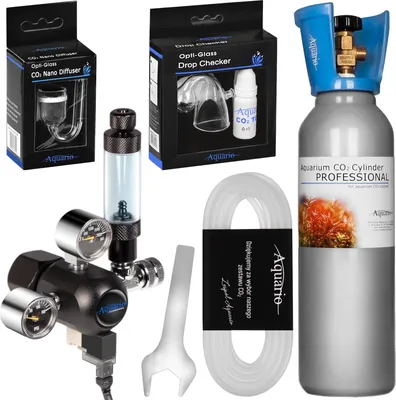 Zdjęcie produktu dla Aquario Professional 2.0 - zestaw CO2 z elektrozaworem + butla 5l Aquario