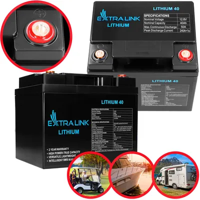 Produktbild von Extralink LiFePO4 Batterie 40Ah 12,8V BMS Wohnmobil