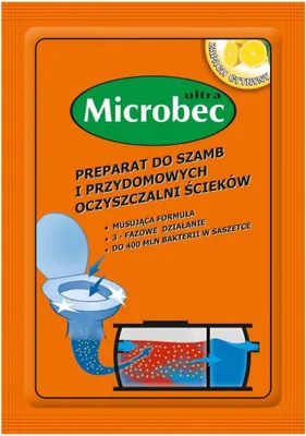 Zdjęcie produktu dla Preparat do szamb MICROBEC Ultra 25g CYTRYNA