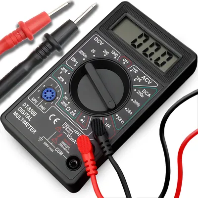Produktbild von Digital Multimeter mit LCD Anzeige – Spannungsmesser und Strommessgerät für AC/DC Spannung, Strom sowie Widerstand, Voltmeter und Amperemeter Retoo