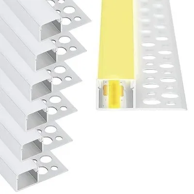 Zdjęcie produktu dla Profil aluminiowy LED 12 mm do taśm oświetleniowych zestaw 6