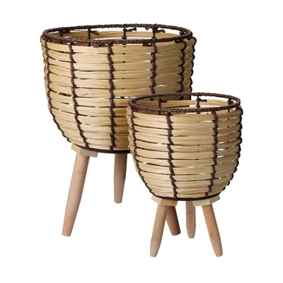 Produktbild von Pflanztopf - Pflanzenbeutel auf Pflanzgefäße Holz Set 2
