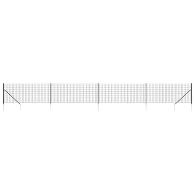 Produktbild von Maschendrahtzaun mit Bodenhülsen Anthrazit 1,1x10 m