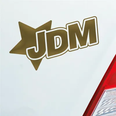 Produktbild von Auto Aufkleber JDM Stern Tuning Star 12x7 cm Gold Sticker Heckscheibenaufkleber