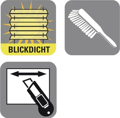 Produktbild von Gardinia Plissee Concept Tageslicht, mit 2 Bedienschienen, grau 80 x 210 grau