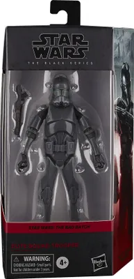 A Star Wars The Black Series action figure in its retail packaging.