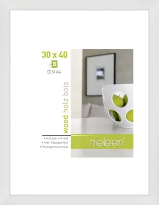 Obrázek produktu pro Dřevěný rám Nielsen Apollon 30x40 cm bílý