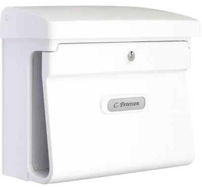 Produktbild von BURG-WÄCHTER Briefkasten Bremen 885 W mit Zeitungsfach, Matt-Optik, A4 Einwurf-Format, EU Norm EN 13724, Kunststoff