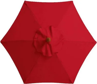 Immagine prodotto di Lettino prendisole rosso da 3 m con 6 cuscini e protezione UV.