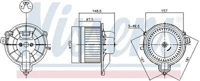 Image de NISSENS 87572 Ventilateur d'habitacle