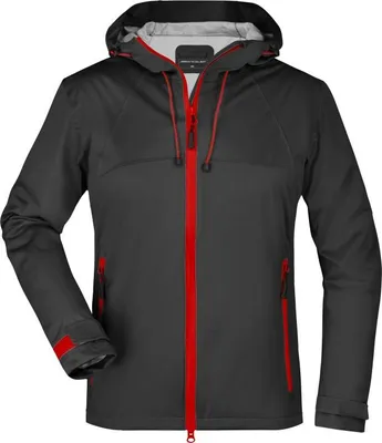 Produktbild von Ladies' Outdoor Jacket black/red, Gr. S