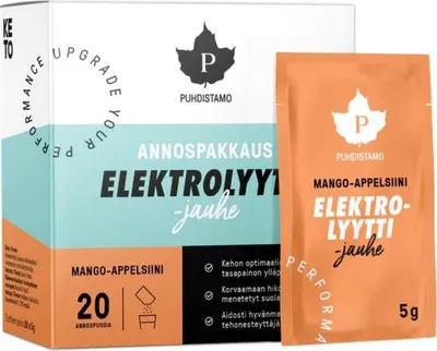 Produktbild von Electrolyte Powder Sportgetränk Pulver, Mango, Orange, 20 x 5 g