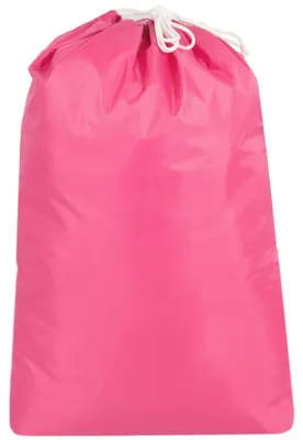 Produktbild von Wäschesack mit Kordelzug, 100 % Polyester, 52x75 cm, pink, KI-generiertes Bild