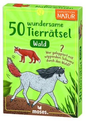 Produktbild von 50 wundersame Tierrätsel - Wald