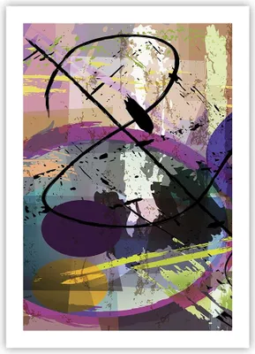 Produktbild von Poster - Poster ohne Rahmen - Abstraktion modern - 50x70 cm - Wand Bild - Wanddeko - Wandbilder - Kunstposter - Wandposter - Bilder - Kunstdruck - Wanddekoration - Wandbild - P2XPA50x70-3895