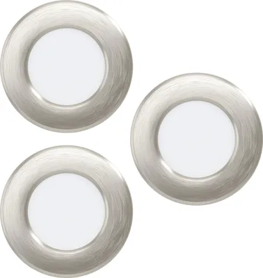 Produktbild von EGLO 3er-Set LED Einbaustrahler Fueva 6, Spot Deckenleuchte, runde Einbauspots, Deckenstrahler aus Kunststoff, warmweiß-kaltweiß, ∅ 8,6 cm