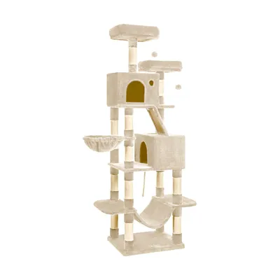 Produktbild von Gaczoo, Kratzbaum Groß, Katzenbaum, Katzenkratzbaum, Kratzsäule, Beige