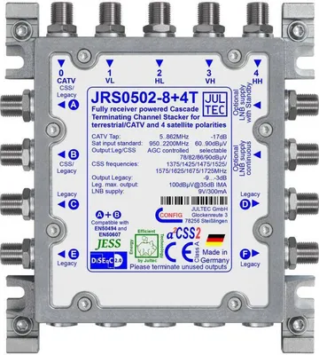 Produktbild von Jultec Einkabelmultischalt. JRS0502-8+4T 5 auf 2/8UB+4
