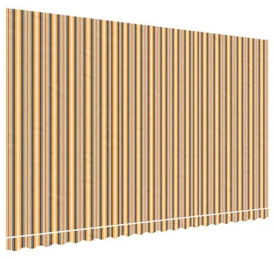 Produktbild von vidaXL Ersatzstoff für Markise Orange und Schwarz 500x300 cm Polyester