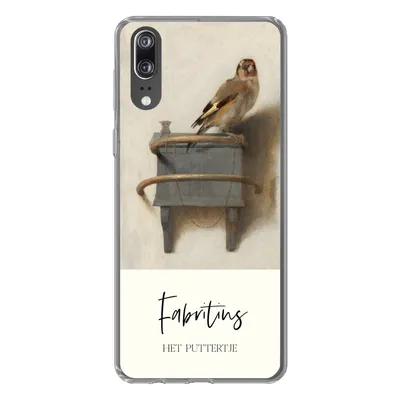 Produktbild von MuchoWow® Handyhülle Schutzhülle Hülle für Huawei P20 Alte Meister - Der Stieglitz - Fabritius Silikon Softcase Handy Hülle - Hardcover